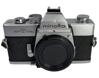 Minolta SRT101b 35mm SLR with lens