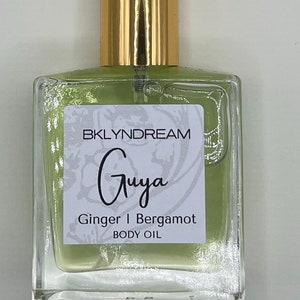 Ginger Bergamot Scented Body Oil: Natural Plant-Based Moisturizer