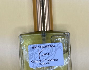 Ginger and Tobacco Body Oil: Plant-Based Moisturizer