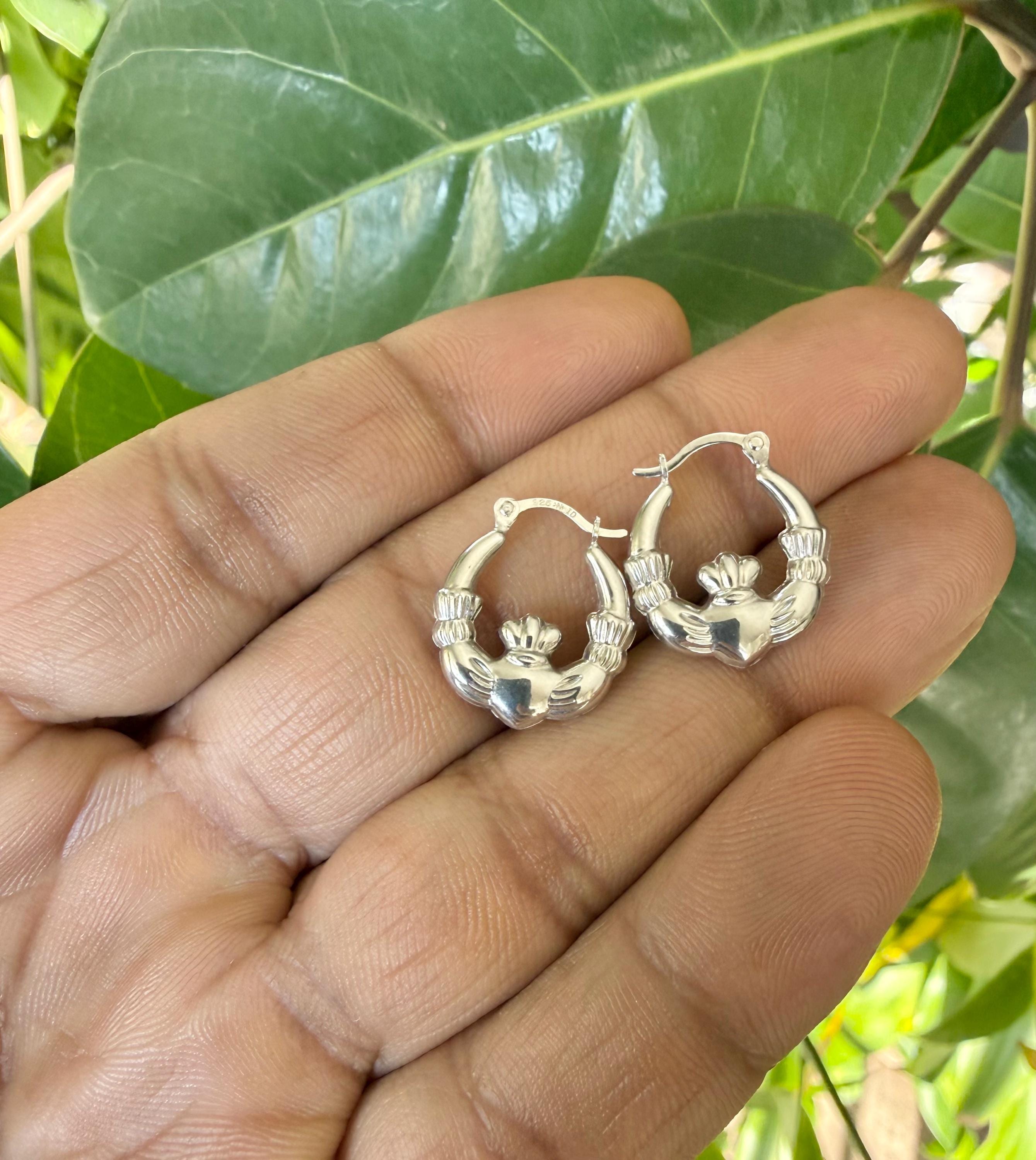 Carissima Orecchini Claddagh In Oro Giallo 9 Carati (375) – Gioielli Etici In Confezione Regalo