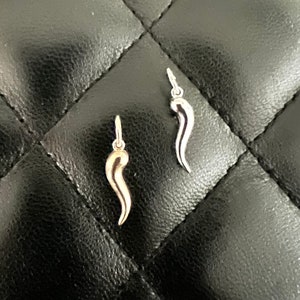 10k gold talan horn corncello charm | corncello charms amulets