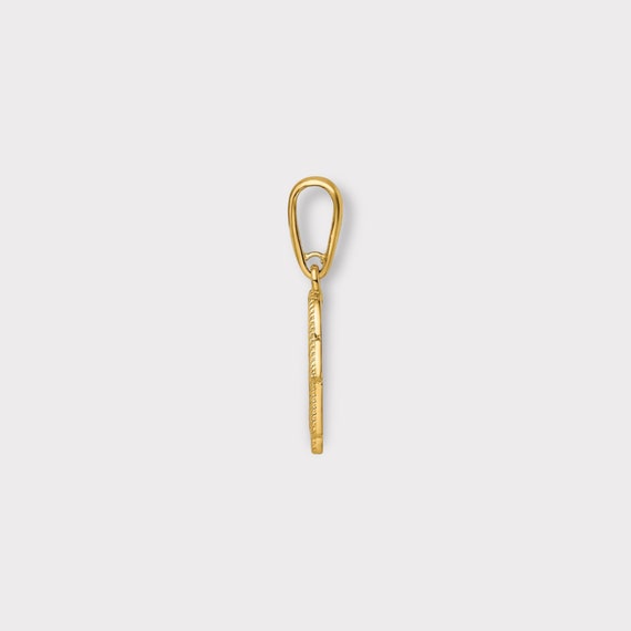 14k Yellow Gold Filigree Hamsa Hand of God Pendant 14k Yellow Gold Filigree Hamsa Hand of God Pendant