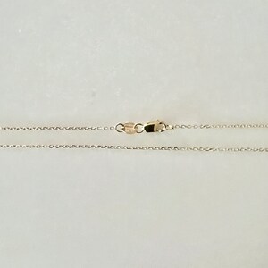 May include: A gold chain necklace with a lobster clasp closure.