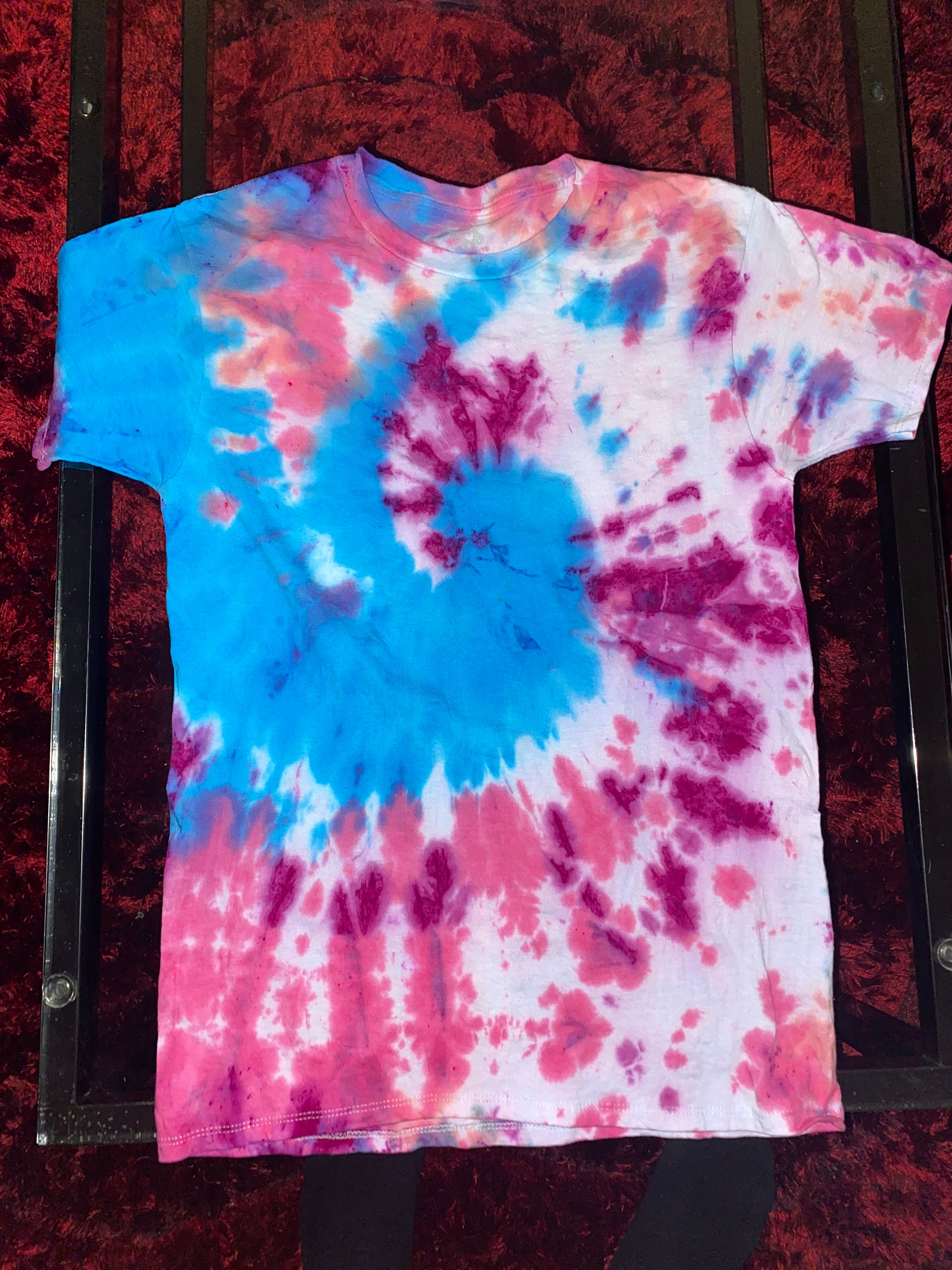 Spiral Tie Dye Blue and Pink - Etsy