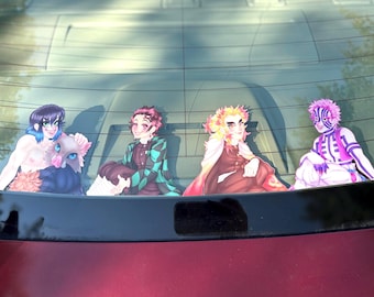 Demon Slaying 6” Peeker Stickers