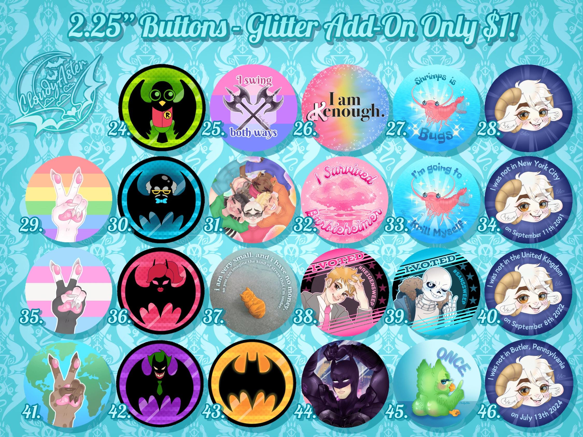 Assorted Fandom Buttons - Memes and More - Etsy