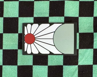 Tango Squad Hanafuda Earring Flag Sticker (Set of 2)