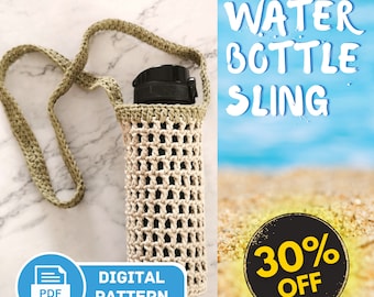 Patrón de portabotellas de crochet: fácil, términos estadounidenses (descarga PDF)