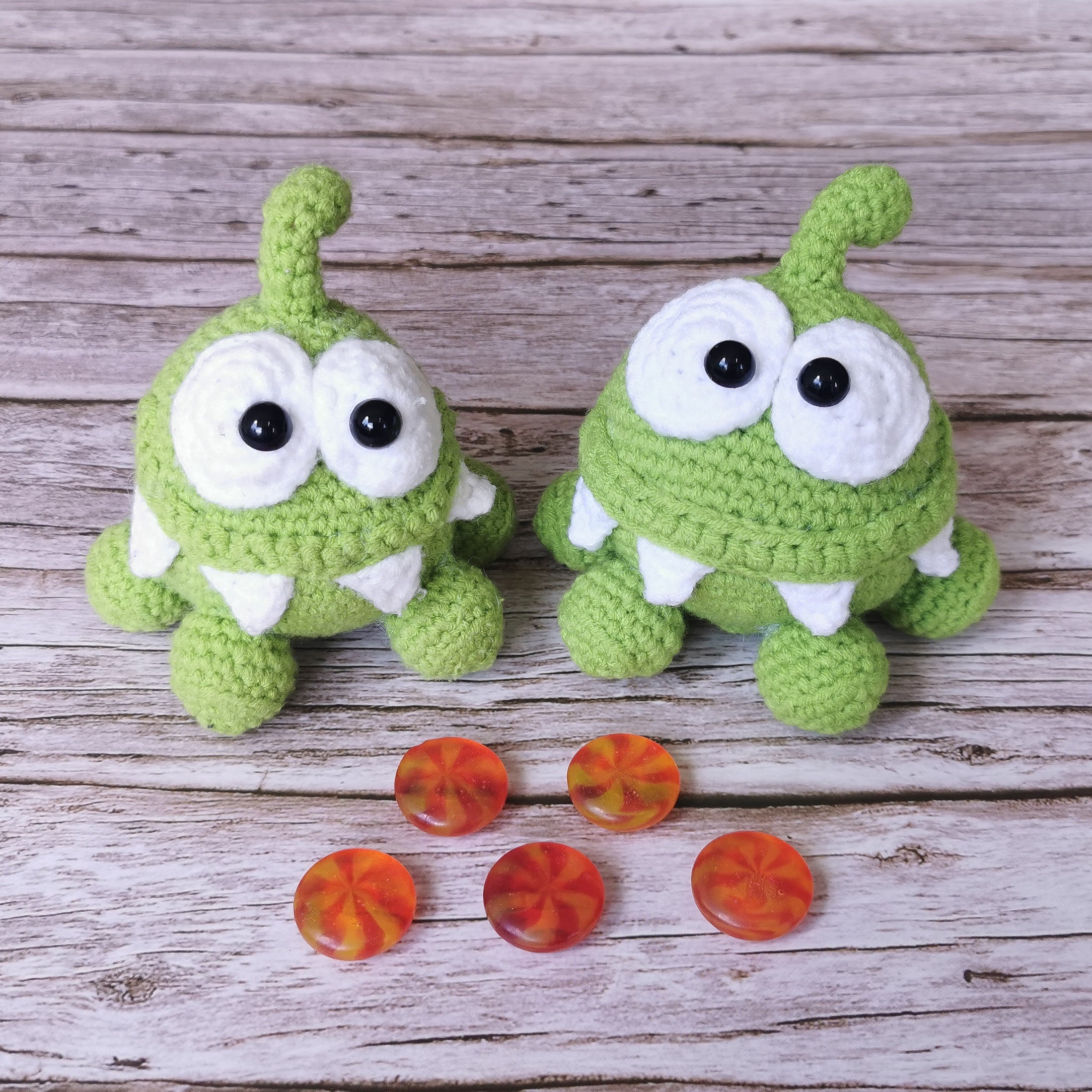 Om-nom the Candy Loving Monster From the Game 