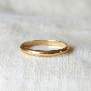Band Ring - Simple Band Ring - Minimalist Ring - Gold Band - Sterling Silver Band - Stackable Ring - Gift for Her - Gift for Him