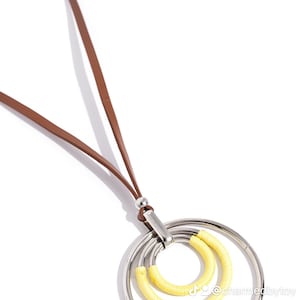 Yellow long necklace