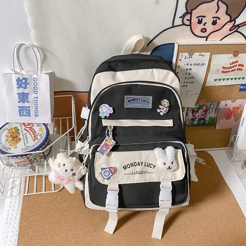 Kawaii Cute Nylon Backpack Kawaii Cute Ita Bags Cute School | Etsy