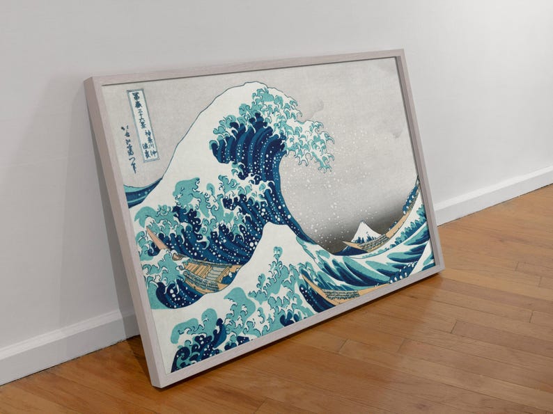 The Great Wave by Hokusai – Japanese Print Digital Download, Ukiyo-e ...