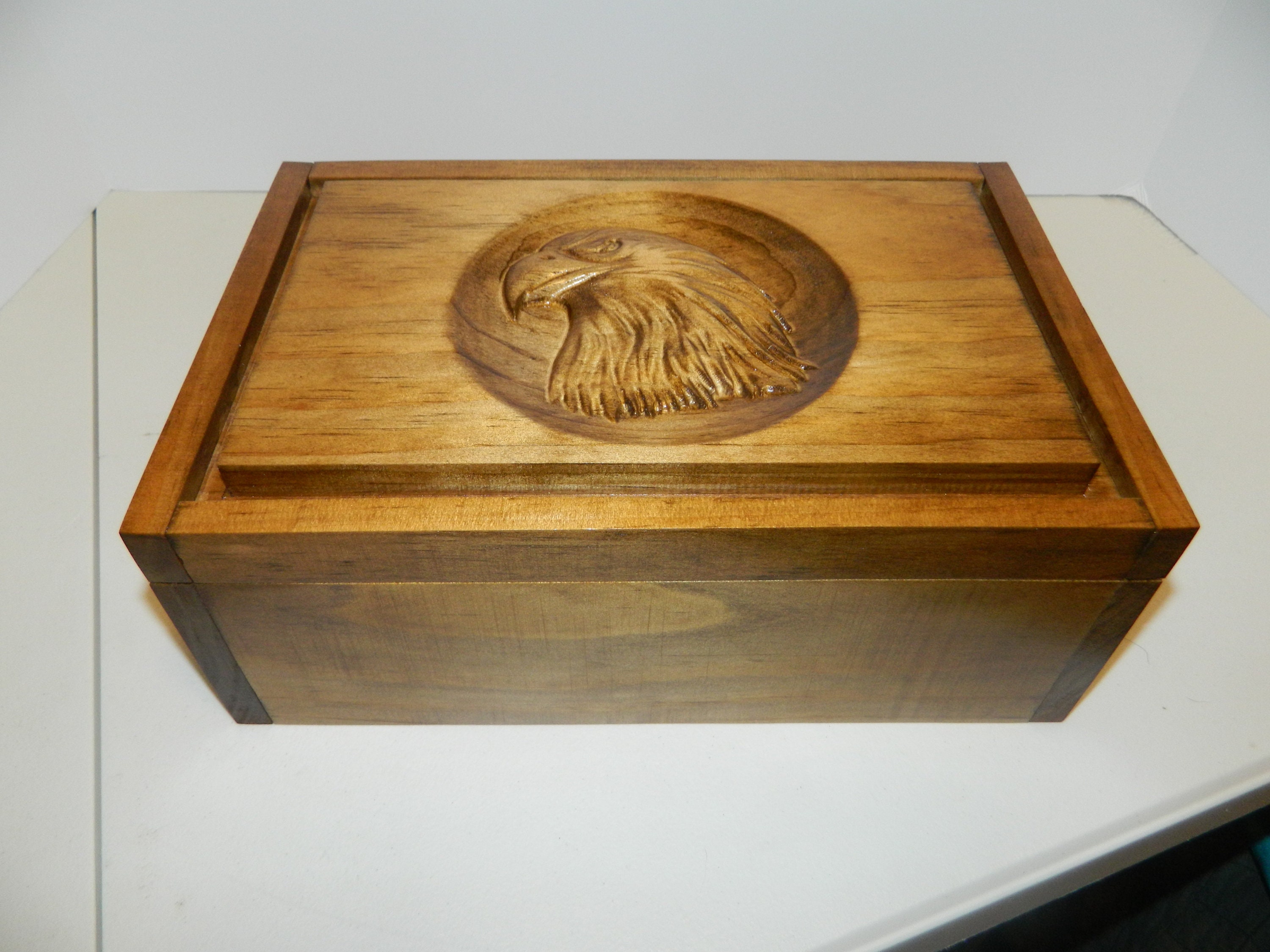 Memory Box Eagle Scout - Solid Pine Keepsake Box For Scouting Awards ...