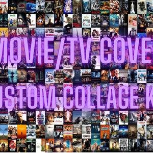 100 Pcs CUSTOM MOVIE/TV Cover Collage Wall Kit Classic/Romcom/Action/Adventure/Horror for Bedroom/Dorm/College  **Printed**