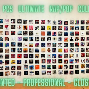 200 Pcs ULTIMATE Rap/Pop Album Cover Collage COLLECTION *PRINTED* Aesthetic Pictures for College/Dorm/Bedroom/Living Room/Game Room