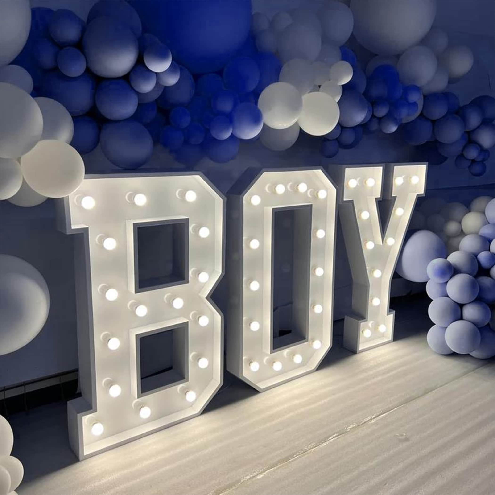  One Letter Sign LED Marquee Letter for First Birthday  Decorations One Gold Glitter Lighted Alphabet One Sign for 1st Boys and  Girls Anniversary Celebration Party Table Home Wedding Decor : Home