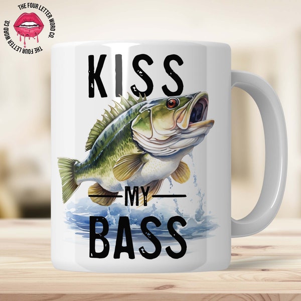 Funny Fishing Mug PNG | Fishing Mug Wrap | Fishing Wrap PNG | Sarcastic Mug Wrap | Large Mouth Bass | 11oz & 15oz Mug Sublimation | FFM01