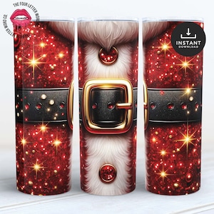 Santa Claus Tumbler Wrap | Christmas Tumbler Wrap | Holiday Tumbler Wrap | Santa Claus PNG | 20oz Skinny Tumbler Design | Instant Download
