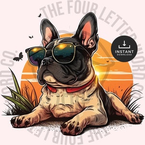 French Bulldog Clipart | French Bulldog Head PNG | Frenchie PNG | Transparent Sublimation Design | Digital Download | FBP1