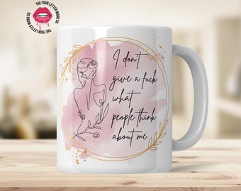 Positive Affirmation Mug Sublimation | Mental Health PNG | Swear PNG | Mug PNG | Self Love Gift For Her | 11oz and 15oz Mug Template | AFM01