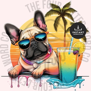 French Bulldog Clipart | French Bulldog Head PNG | Frenchie PNG | Transparent Sublimation Design | Digital Download | FBP1