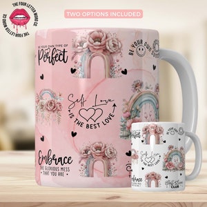 Motivational Mug Wrap | Daily Reminder Mug PNG | Mindfulness Mug PNG | Positive Affirmations Mug | 11 & 15oz Mug Sublimation Design | MM01