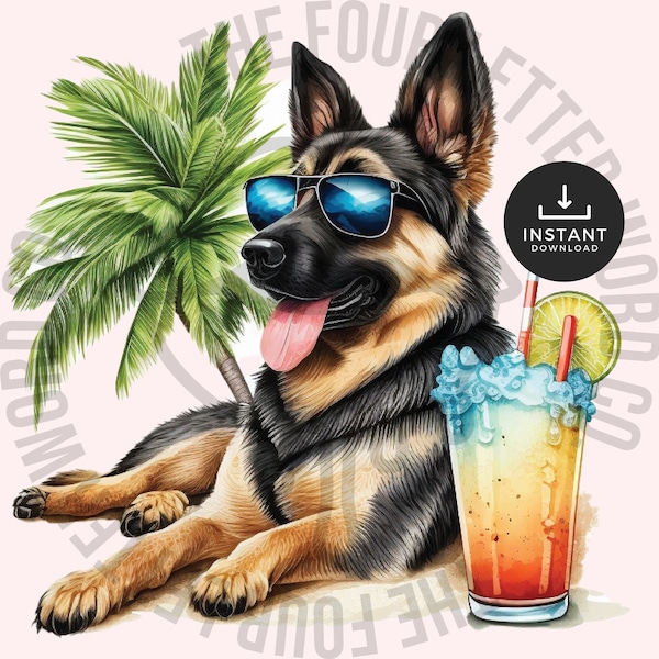 German Shepherd Clipart | German Shepherd Head PNG | German Shepherd PNG | Transparent Sublimation Design | Digital Download | GSP1