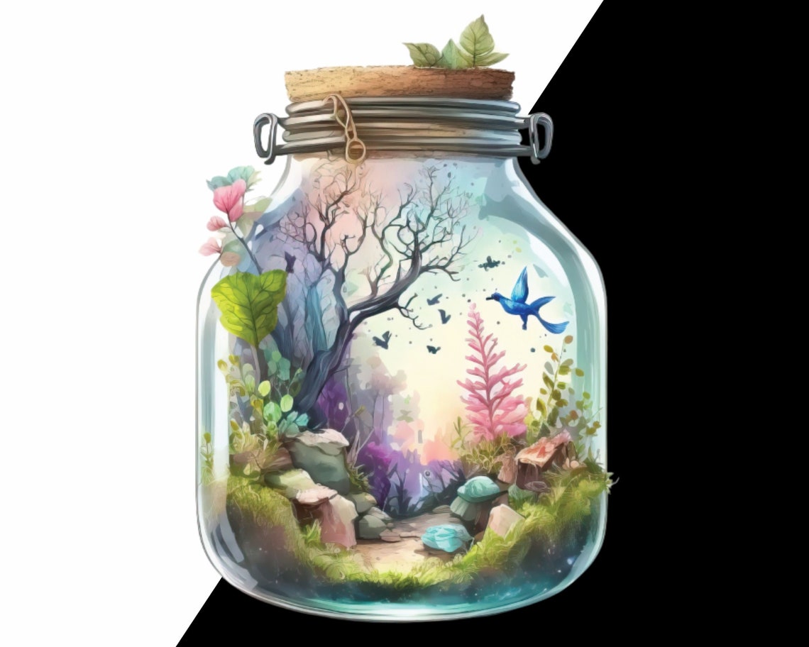 Watercolour Magical Jars Clipart | Magic Clipart | Fairy Clipart ...