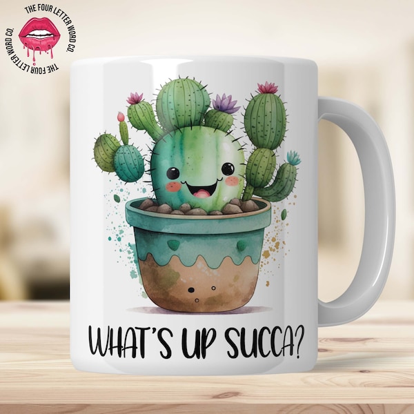 Cactus PNG Sublimation Design | Plant Lover | Succulent PNG | Crazy Plant Lady PNG | Funny Plant Quote | 11oz & 15oz Mug Template | PP01