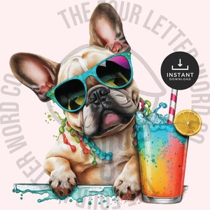 French Bulldog Clipart | French Bulldog Head PNG | Frenchie PNG | Transparent Sublimation Design | Digital Download | FBP1