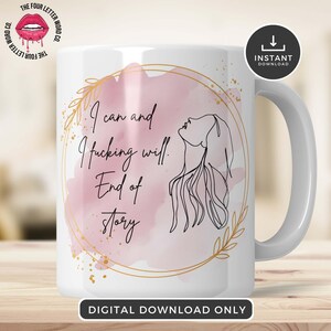 Positive Affirmation Mug Sublimation | Mental Health PNG | Swear PNG | Mug PNG | Self Love Gift For Her | 11oz and 15oz Mug Template | AFM01