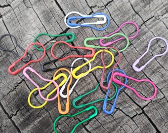 Gourd pins Calabash pins stitch markers for crochet, knitting, nålbinding and yarn crafts, bulk stitch markers assorted colours available