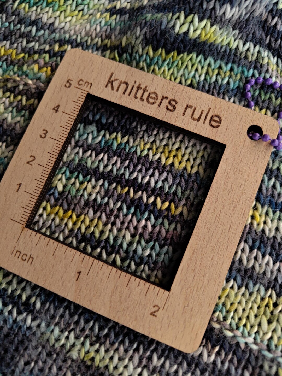 Yarn Measuring Wooden Knitting Stitch Measuring Yarn Gauge: Gauge for Measuring ...