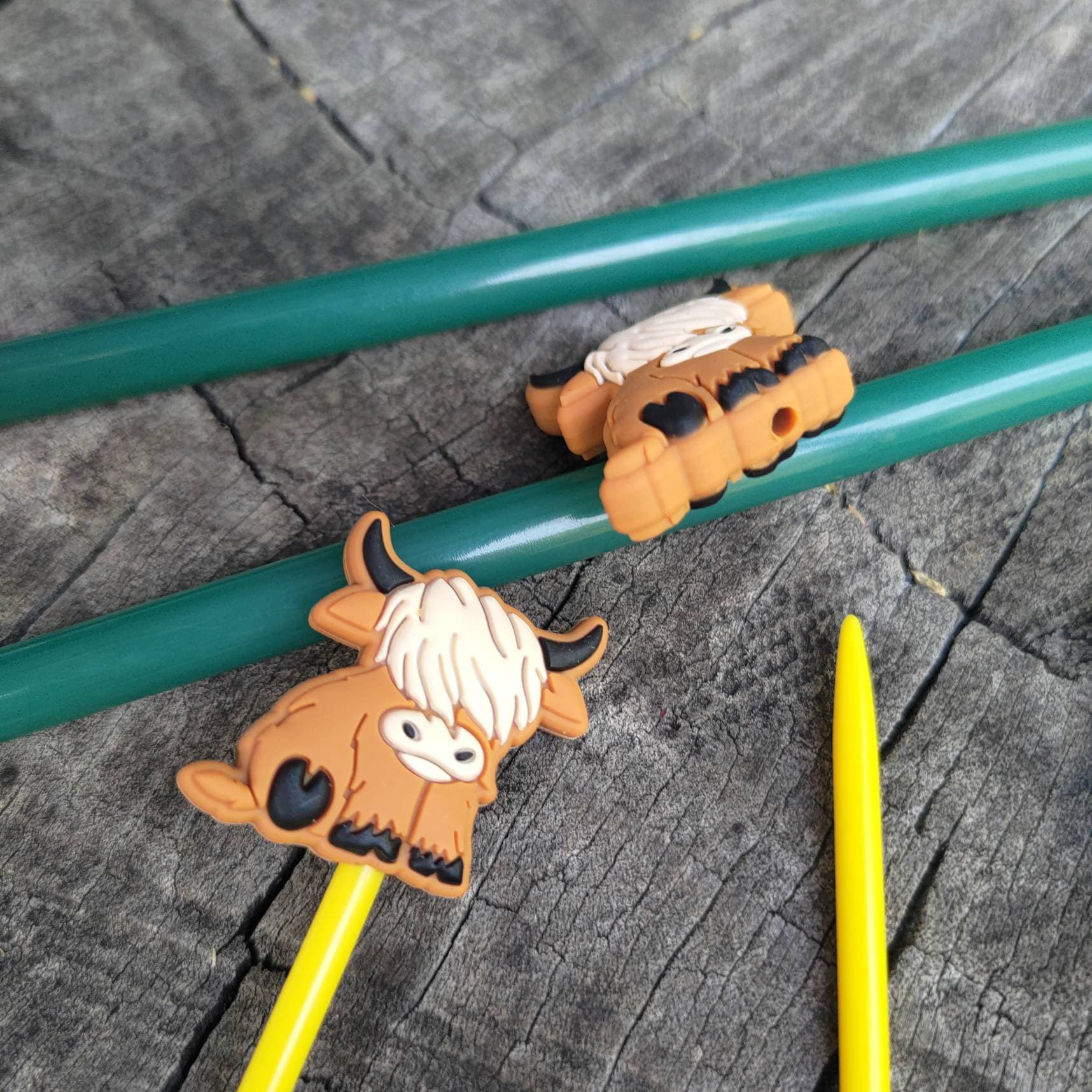 Knitting Needle Stoppers/ Knitting Needle Keepers Highland Etsy