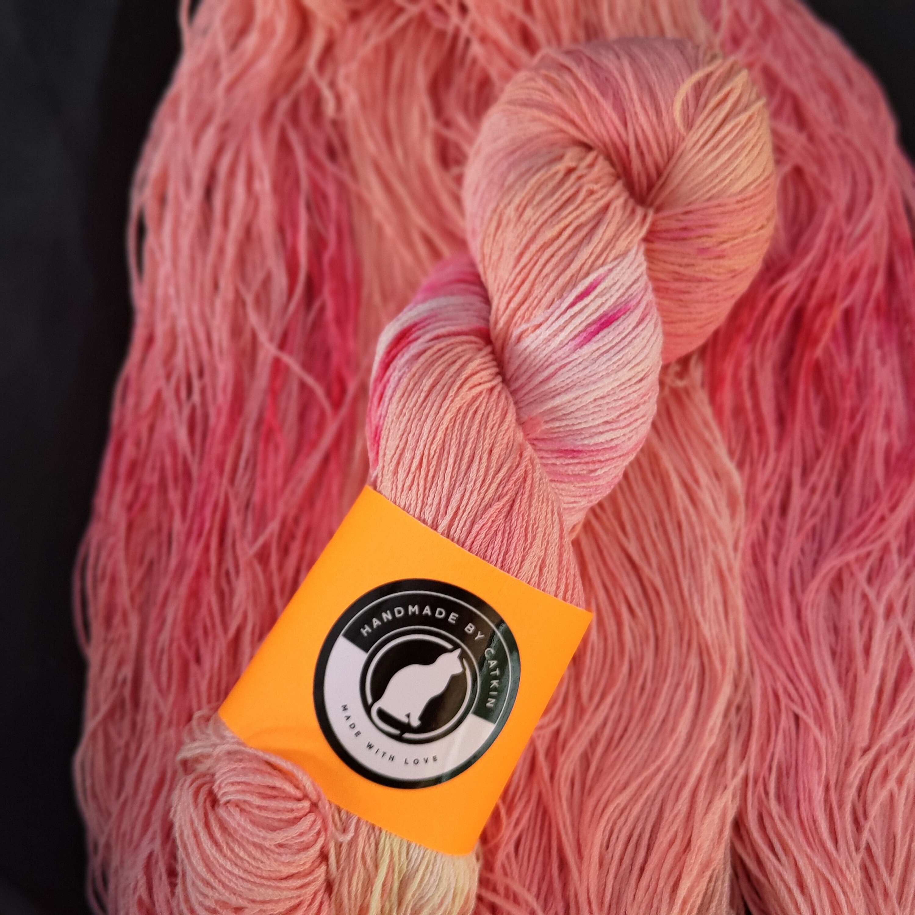 手染め糸 C 手染めリネン糸: 4ply「Cydonia」100g/345m リネンソックスウェイト夏
