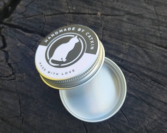 Mini storage tin for stitch markers and notions - aluminium silver coloured tin for knitting, crochet markers and sewing notions, Mini craft