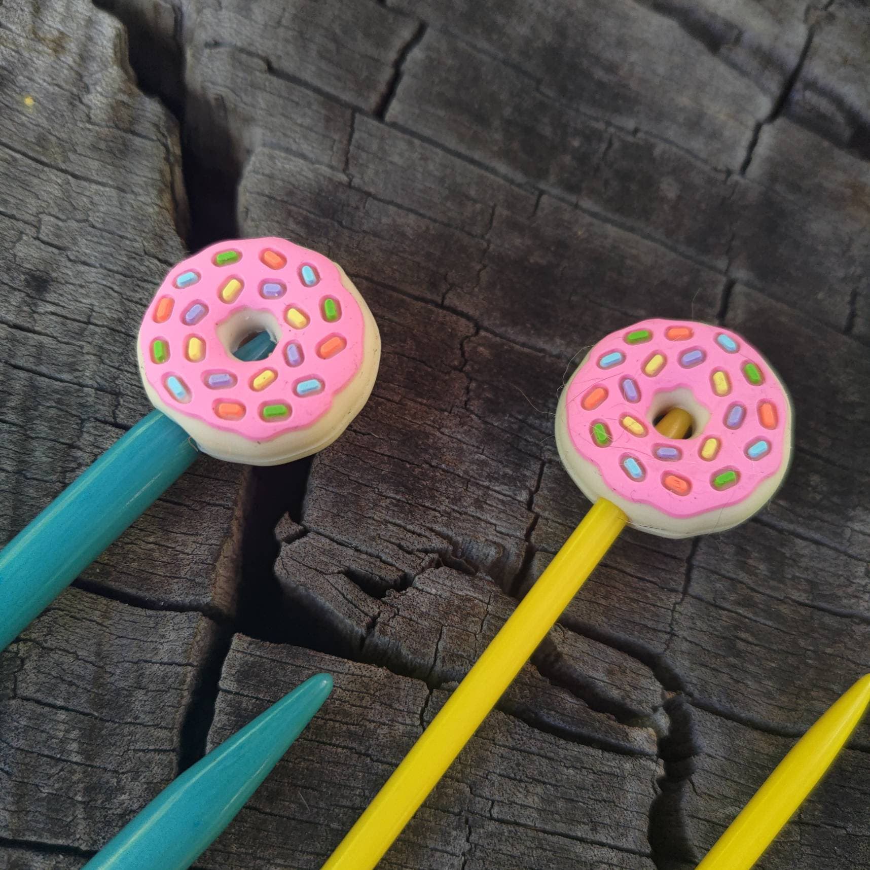 10 Bouchons D'Aiguilles à Tricoter En Silicone - Protège-Points En Forme De Patte, Colorés, Mignons