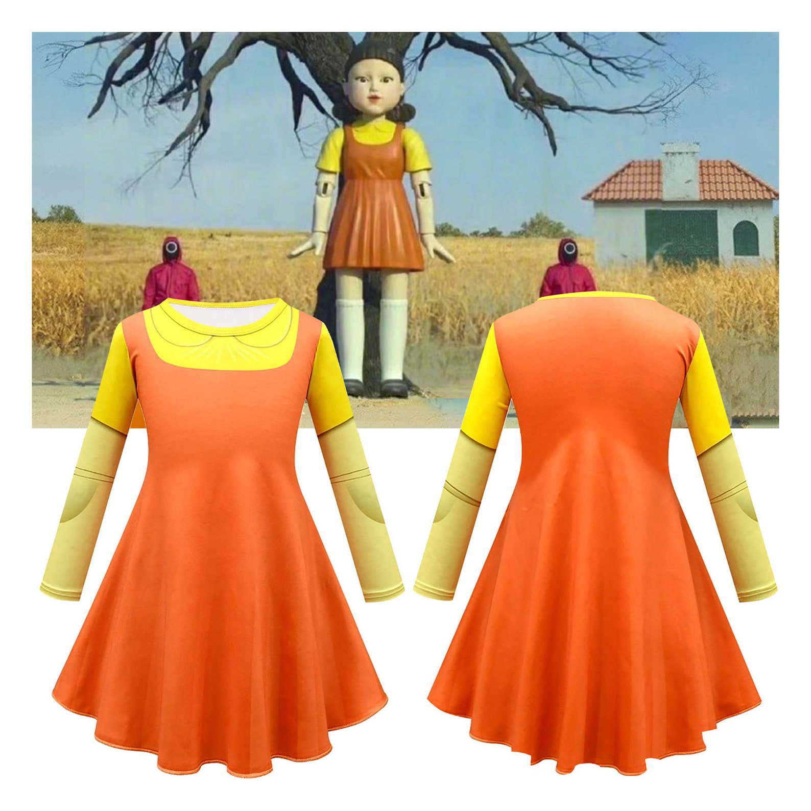 Squid Game Doll Dresses Costume Squid Game Costume Womens Etsy