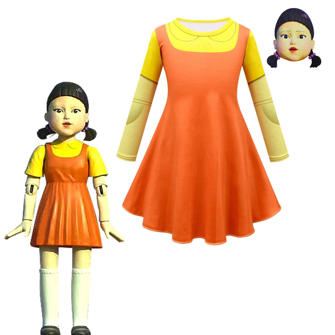 Squid Game Doll Dresses Costume Squid Game Costume Womens Etsy