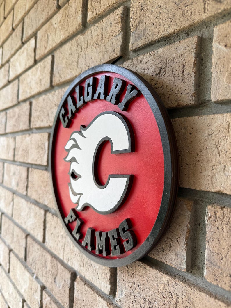 Calgary Flames 3d Wood Sports Sign - Etsy Canada
