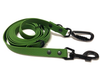 3-fach verstellbare Leine, handsfree leash, aus Hexa Gurtband, Sicherheitskarabiner, Hundeleine in verschiedenen Längen