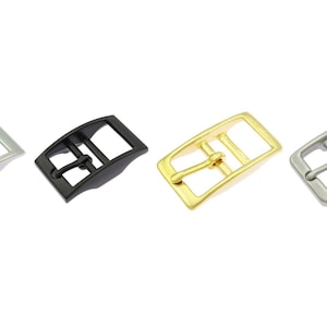 Double-bar buckle for your DIY projects, buckles made of brass or stainless steel, in widths of 1, 1.3, 2, 2.5, 3 and 4 cm