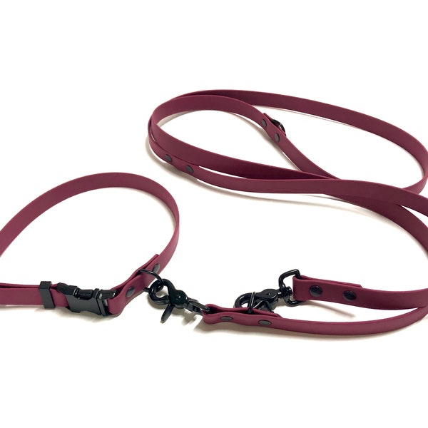 Collar and leash set made of Biothane, individually made for you and your dog in your desired length and color