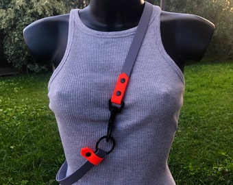 Handsfree belt made of Biothane, individual belt for attaching the dog leash or treat bag, dog walking belt, dog walker