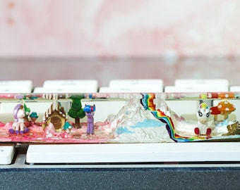 Uni.corn spacebar keycap, Custom spacebar, For cherry MX keyboard, Custom keycap,  Artisan Keycap , SA spacebar keycap, Gift ideas