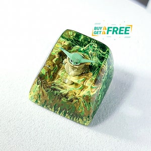Anime keycap, keycap for cherry MX, SA profile keycap, Custom keycap, Artisan keycap, Resin Keycap set, Gift ideas