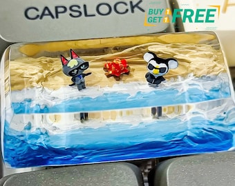 Game keycap, ESC Resin Keycap, Anime Resin Handmade Keycap, Anime Character Custom Keycap  Gifts