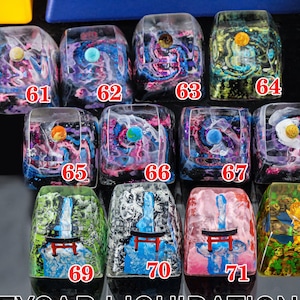 Only 10 USD for 1u Resin keycap liquidation, Liquidate keycap 1u, keycap  1u liquidation, Custom Keycap, Artisan Keycap, Gift