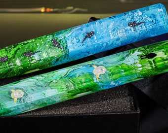 Teclas de tiburón martillo, teclas de tortuga marina, tiburón ballena, teclas de resina con forma de pez koi, para teclado Cherry MX, barra espaciadora personalizada, ideas para regalos
